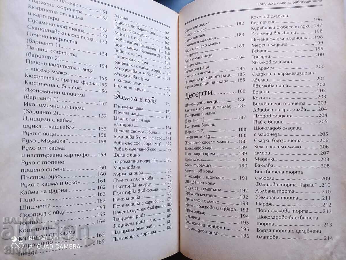 Delivery of A cookbook for working women