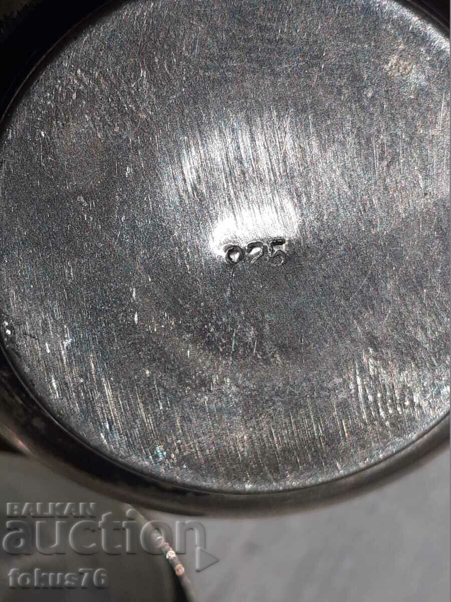 Delivery of A small silver box I suppose an inkwell