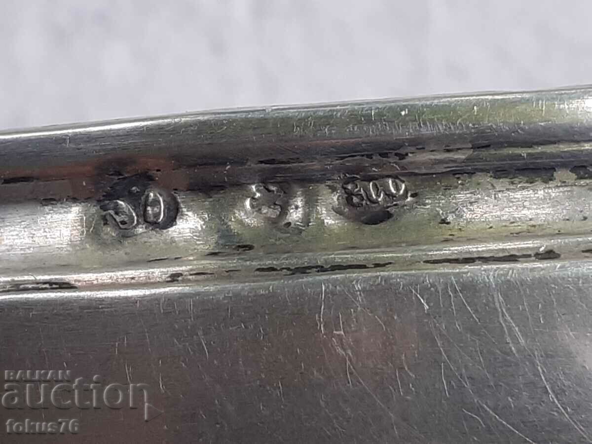 Two small old antique silver caviar dishes - 5 Two small old antique silver caviar dishes - 5