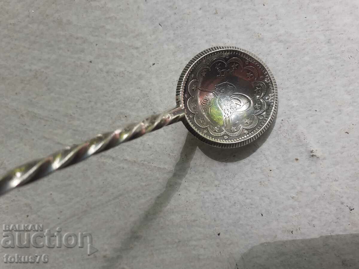 Old Ottoman Silver Tugra Sugar Spoon with price 219.00 BGN | € 111.97 Old Ottoman Silver Tugra Sugar Spoon with price 219.00 BGN | € 111.97