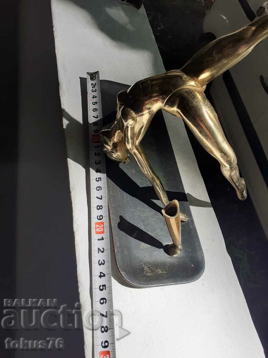 Old antique inkwell with ballerina figure statuette - 6 Old antique inkwell with ballerina figure statuette - 6