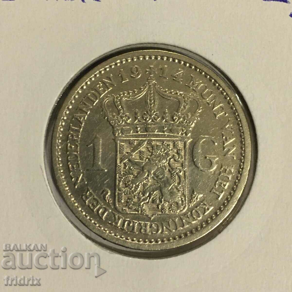 Țările de Jos 1 gulden 1914 / Olanda 1 gulden 1914