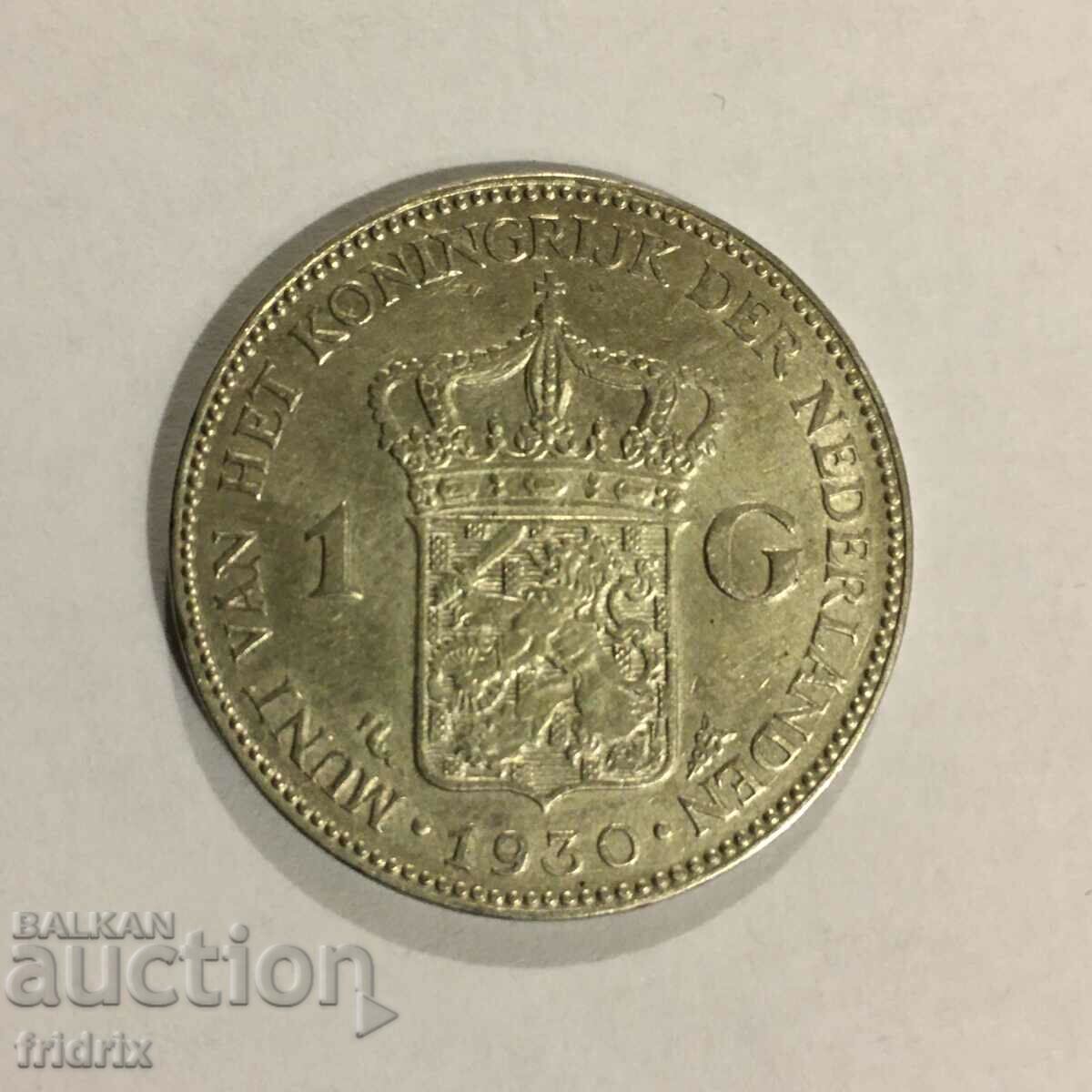 Нидерландия 1 гулден 1930 / Netherlands 1 gulden 1930