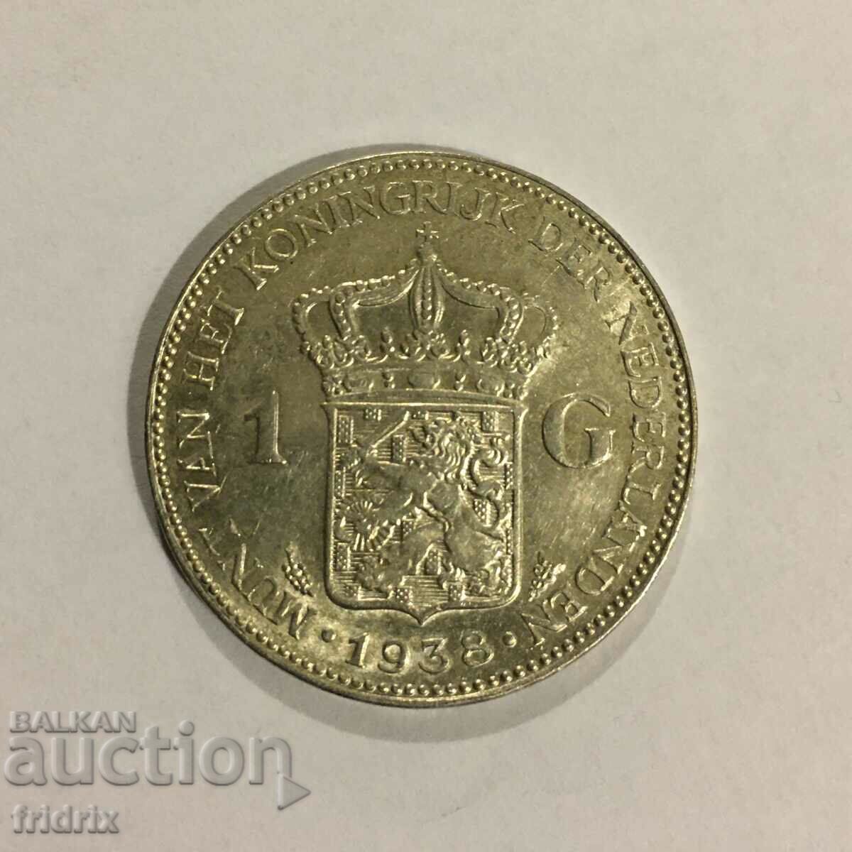 Netherlands 1 gulden 1938 / Netherlands 1 gulden 1938 UNC