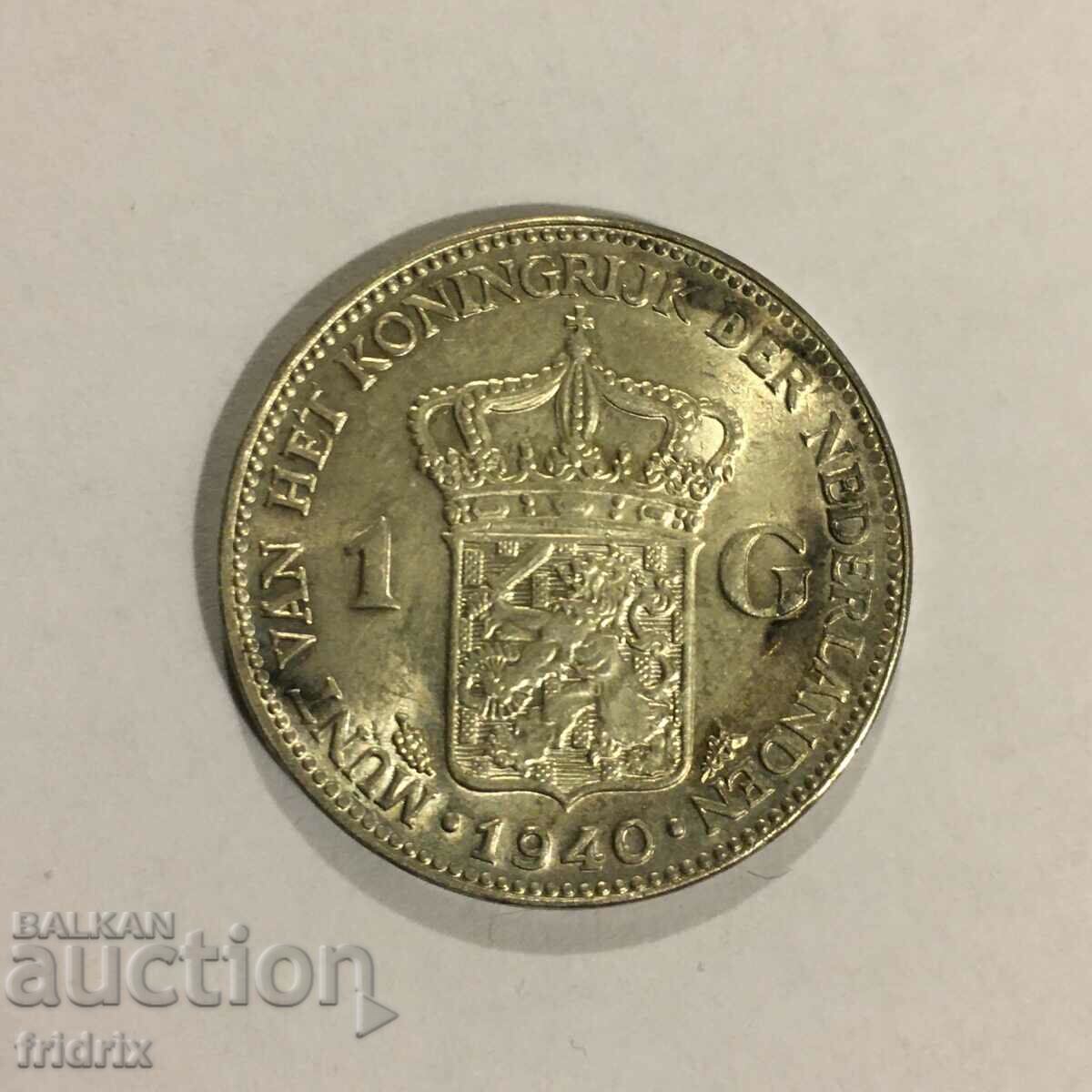 Țările de Jos 1 gulden 1940 / Olanda 1 gulden 1940 UNC