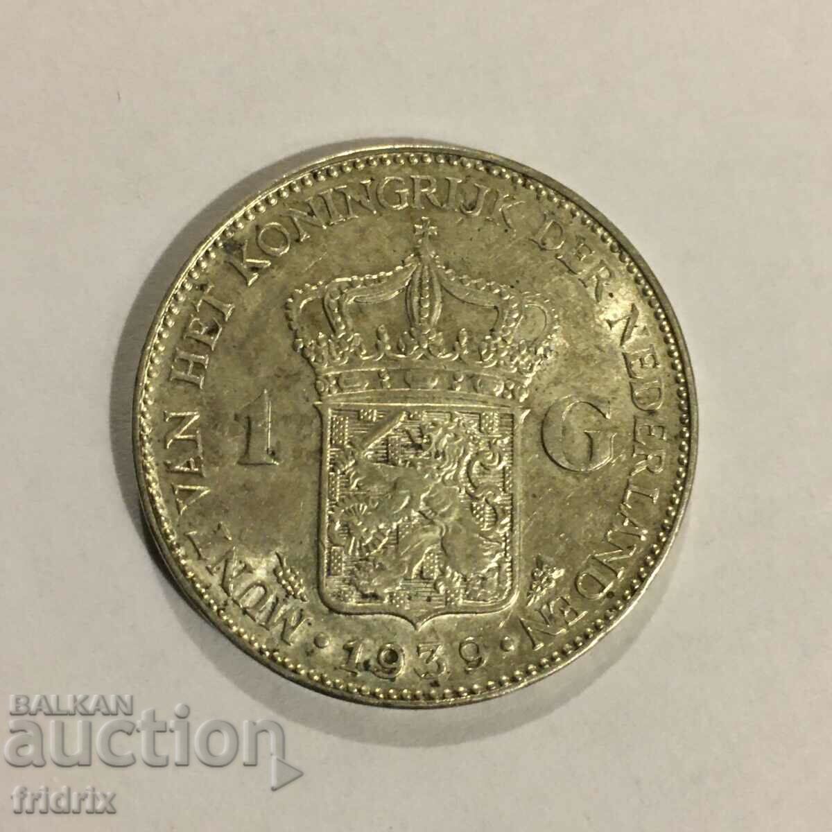 Țările de Jos 1 gulden 1939 / Olanda 1 gulden 1939 UNC