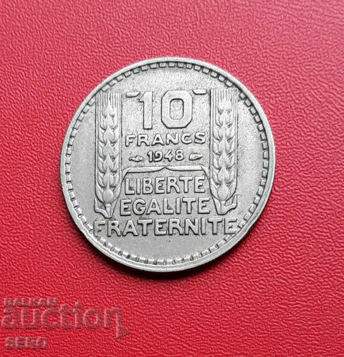 Franța-10 franci 1948