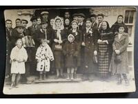 Παλιά φωτογραφία & ομαδική οικογενειακή φωτογραφία