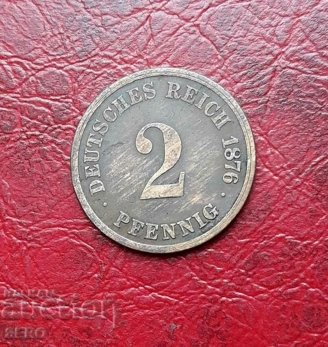 Germany-2 pfennig 1876 D-Munich