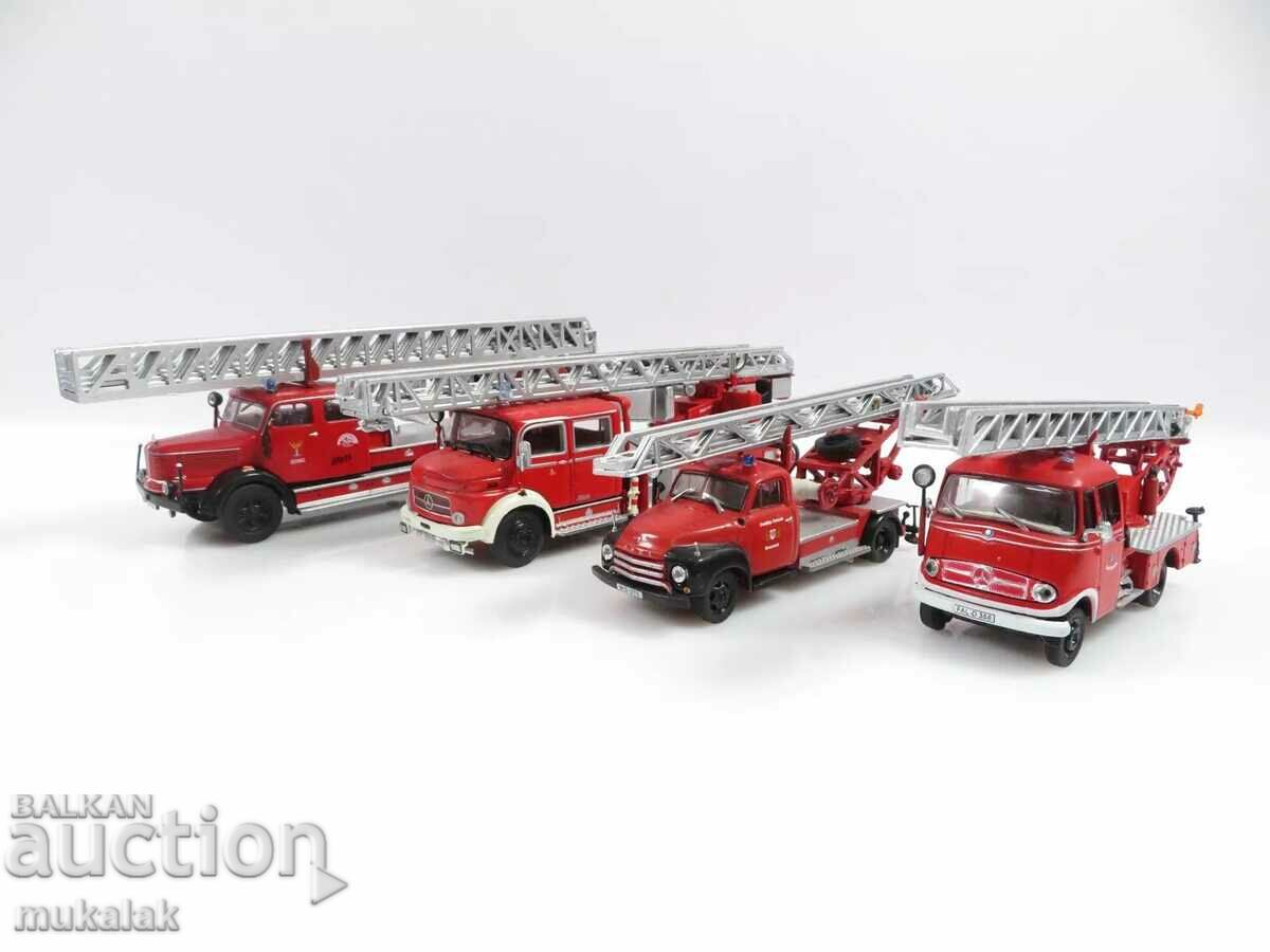 ATLAS 1/72 MERCEDES ETC. FIRE TRUCK MODEL LOT