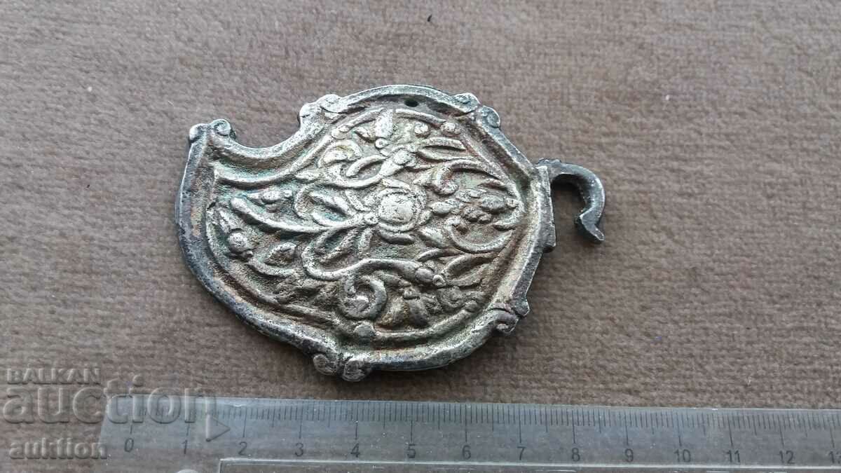 Licitație JUMĂTATE PAFTA - BRONZ PLACAT ARGINT - NOU-NOU Licitație JUMĂTATE PAFTA - BRONZ PLACAT ARGINT - NOU-NOU