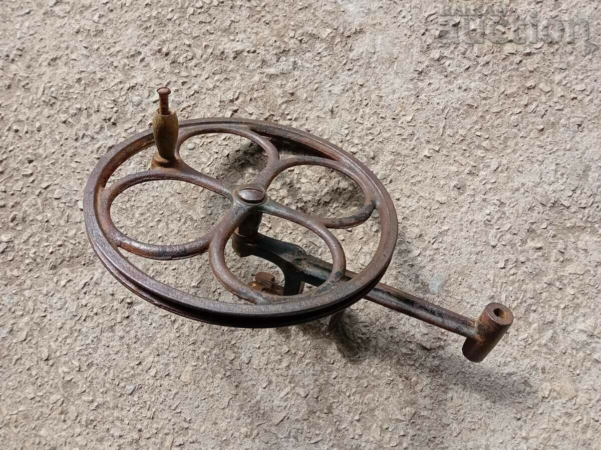 antique cast iron wheel from wheel spinning machine CHAKRUK with price 51.00 BGN | € 26.08 antique cast iron wheel from wheel spinning machine CHAKRUK with price 51.00 BGN | € 26.08