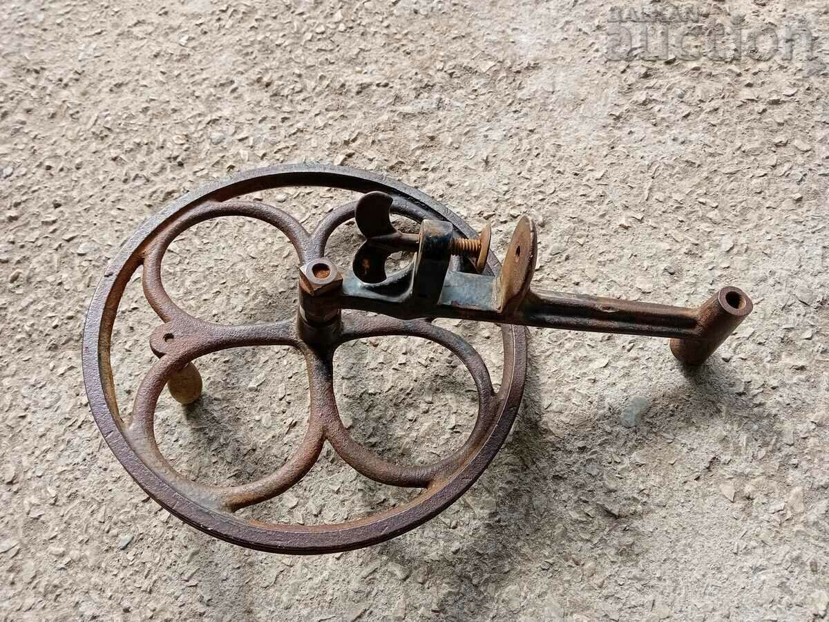 Auction antique cast iron wheel from wheel spinning machine CHAKRUK Auction antique cast iron wheel from wheel spinning machine CHAKRUK
