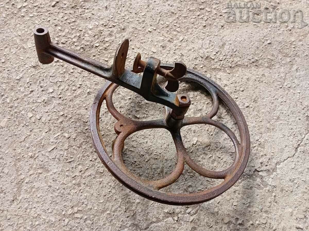 antique cast iron wheel from wheel spinning machine CHAKRUK - 5 antique cast iron wheel from wheel spinning machine CHAKRUK - 5