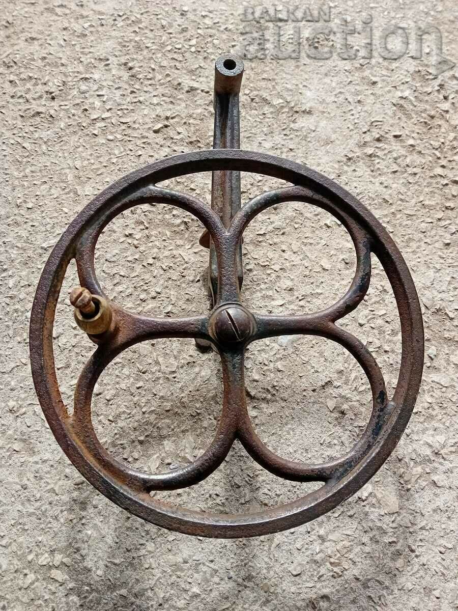 antique cast iron wheel from wheel spinning machine CHAKRUK - 6 antique cast iron wheel from wheel spinning machine CHAKRUK - 6