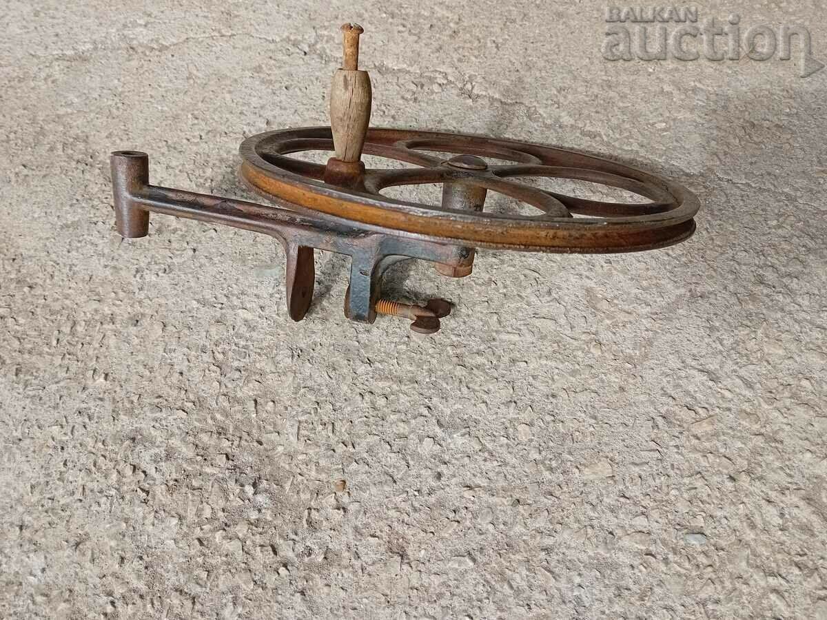 antique cast iron wheel from wheel spinning machine CHAKRUK - 7 antique cast iron wheel from wheel spinning machine CHAKRUK - 7