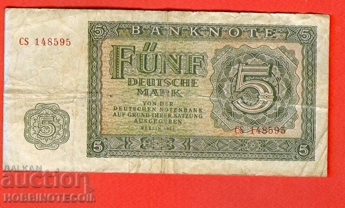 GERMANY GERMANY 5 Stamps - issue - issue 1955 GERMANY GERMANY 5 Stamps - issue - issue 1955