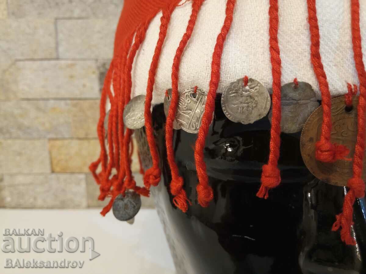 Old costume hat, pendars, coins - 5 Old costume hat, pendars, coins - 5