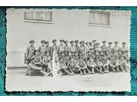 България Стара снимка фотография на група военнослужещи