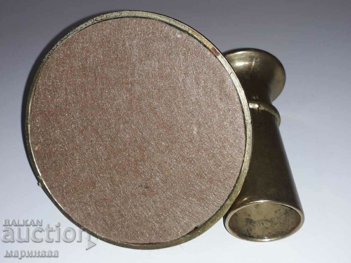 Auction MASSIVE 2-PIECE CANDLESTICK. BRASS. GERMANY Auction MASSIVE 2-PIECE CANDLESTICK. BRASS. GERMANY