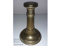 MASSIVE 2-PIECE CANDLESTICK. BRASS. GERMANY