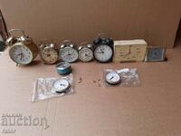 Lot of alarm clocks, clocks - 8 pieces. Old clock