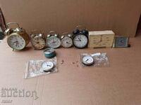 Lot of alarm clocks, clocks - 7 pieces. Old alarm clock