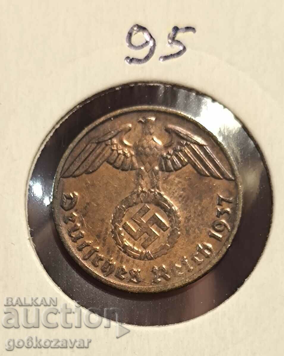 Germania Al treilea Reich 1 pfennig 1937 UNC
