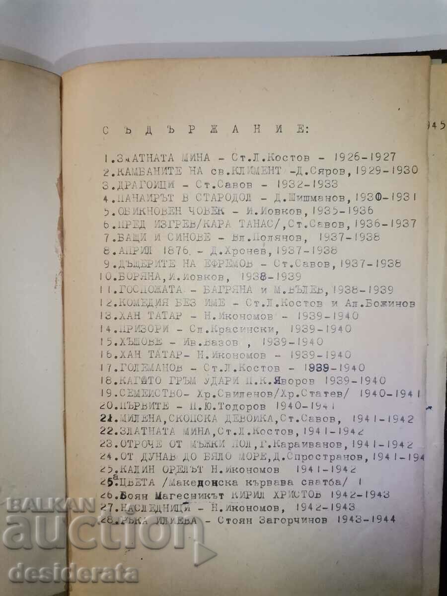 Programe de teatru ale dramelor bulgare la Teatrul Național - 6