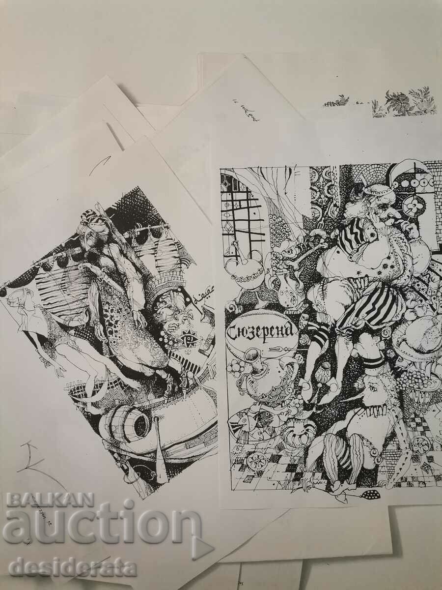 Delivery of Illustrations by the artist Svetomir Srebrev