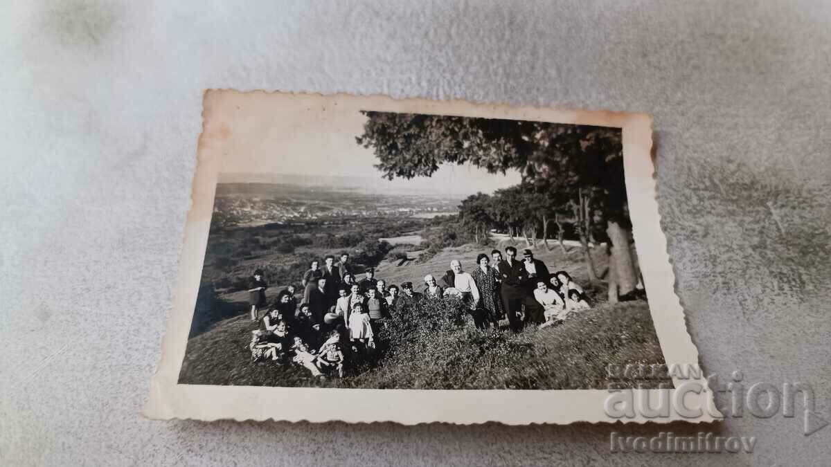 Fotografie Arbanasi Tineri deasupra satului 1941