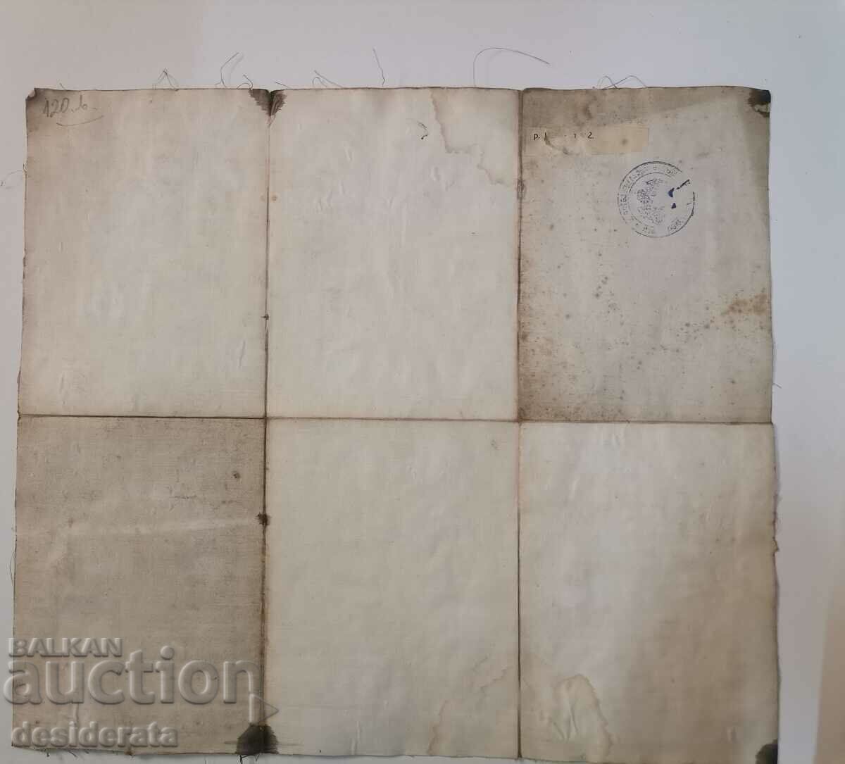 Auction Map of Sofia and Legend, 1902 Auction Map of Sofia and Legend, 1902