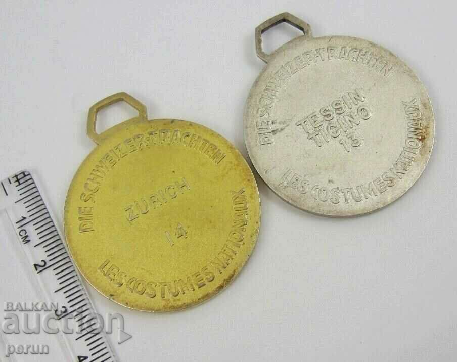 Lot of Swiss medals-National costumes with price 11.00 BGN | € 5.62 Lot of Swiss medals-National costumes with price 11.00 BGN | € 5.62