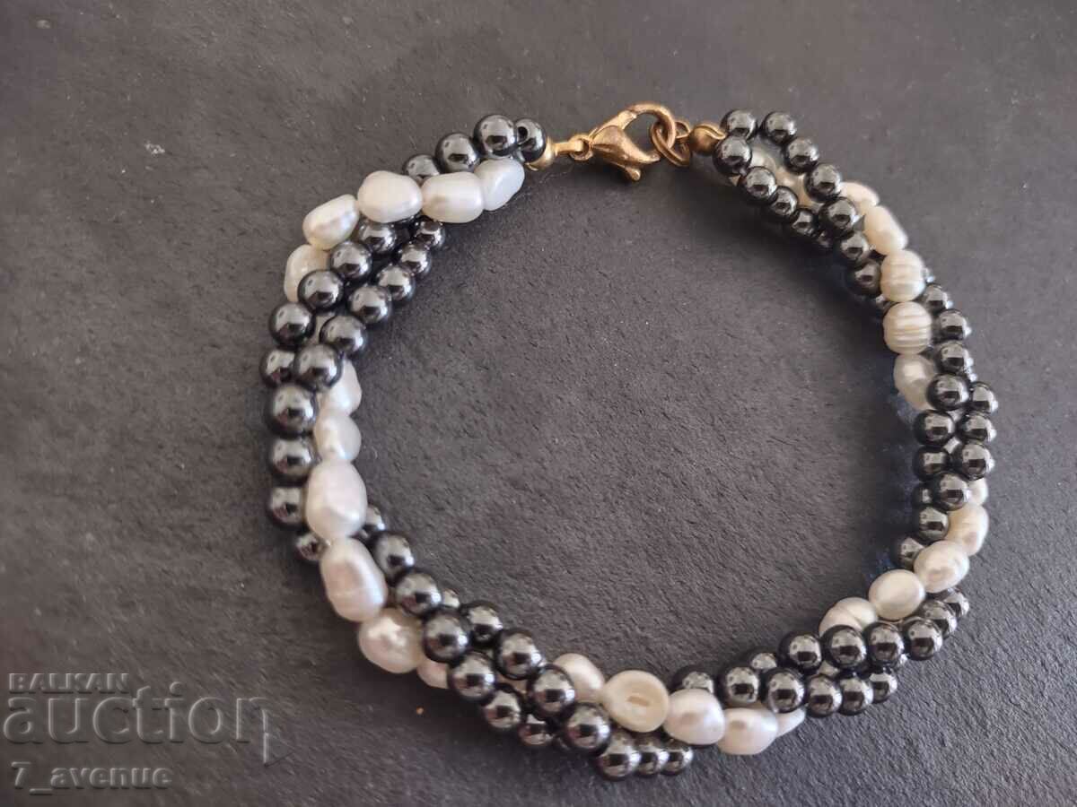 Delivery of Natural pearls and hematite bracelet, 16.05.24 Delivery of Natural pearls and hematite bracelet, 16.05.24