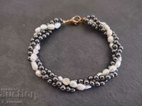 Natural pearls and hematite bracelet, 16.05.24