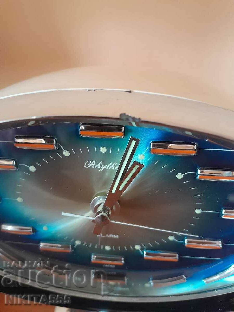 Delivery of Rare desk clock RHYTHM 51141-Japan Delivery of Rare desk clock RHYTHM 51141-Japan