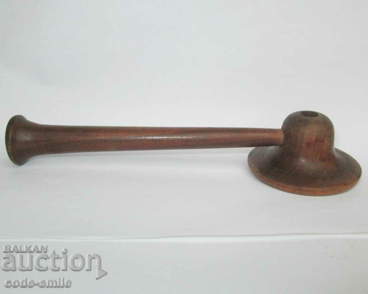 Auction  Old collectible wooden medical stethoscope 19th century