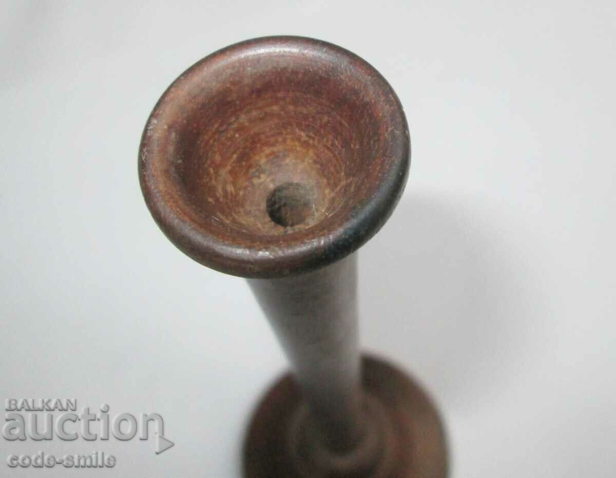 Delivery of Old collectible wooden medical stethoscope 19th century