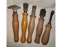 Old artisan Saracen leather shoemaking tools