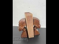 Unique wooden bookends / paperweights. #5397