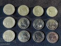 Turkey 2020 - Complete set of 12 coins of 1 kuruş each - Birds