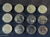Turkey 2020 - Complete set of 12 coins of 1 kuruş each - Fauna