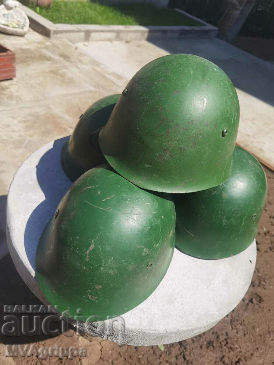 Lot of old military helmets