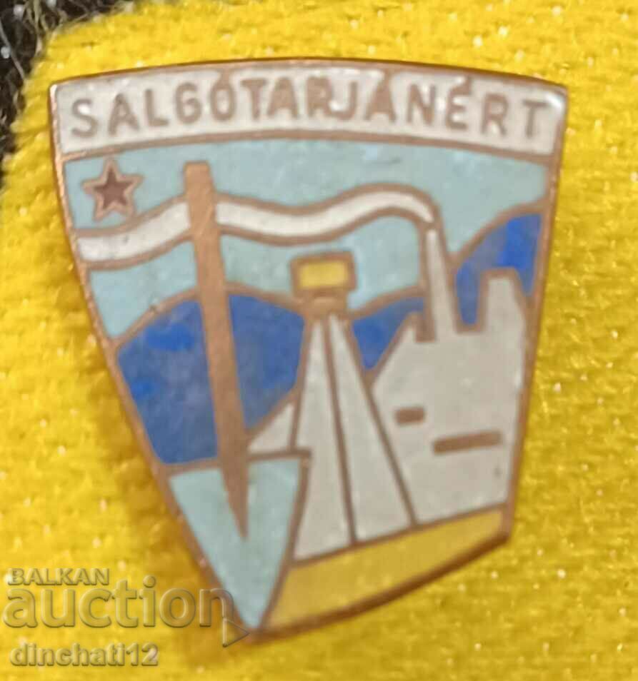 Auction A rare sign. Mining Coal Industry Salgótarjánert Auction A rare sign. Mining Coal Industry Salgótarjánert