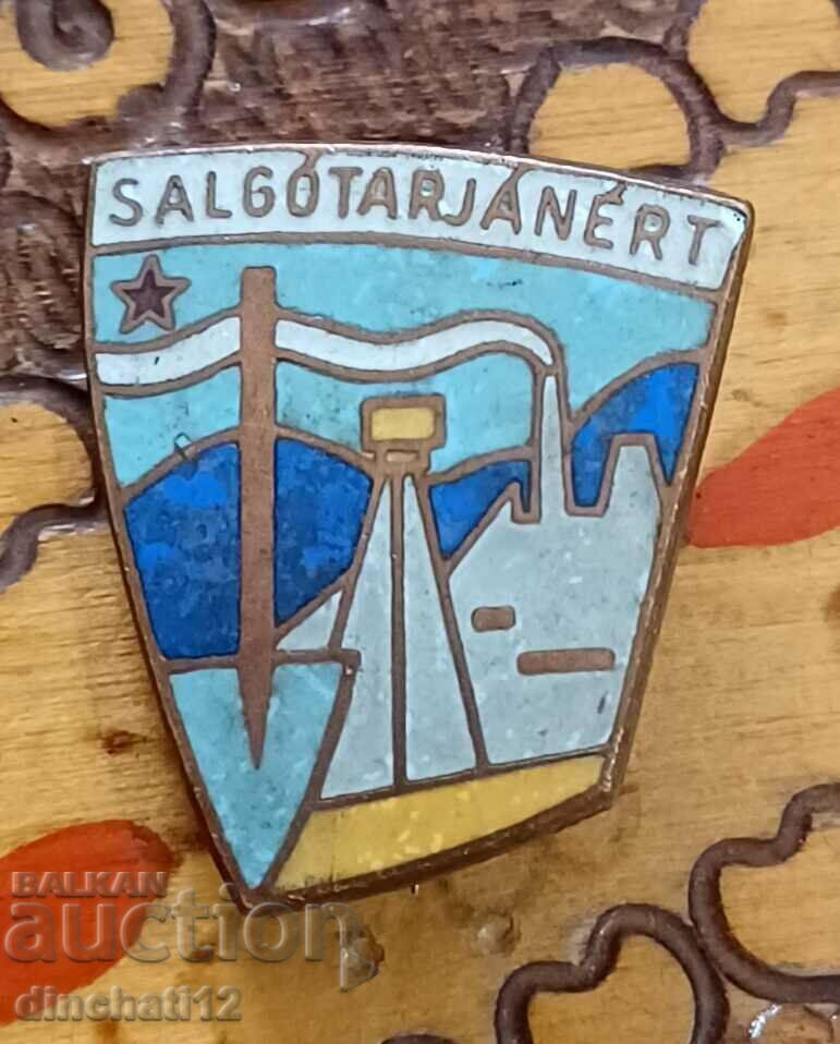 Delivery of A rare sign. Mining Coal Industry Salgótarjánert Delivery of A rare sign. Mining Coal Industry Salgótarjánert