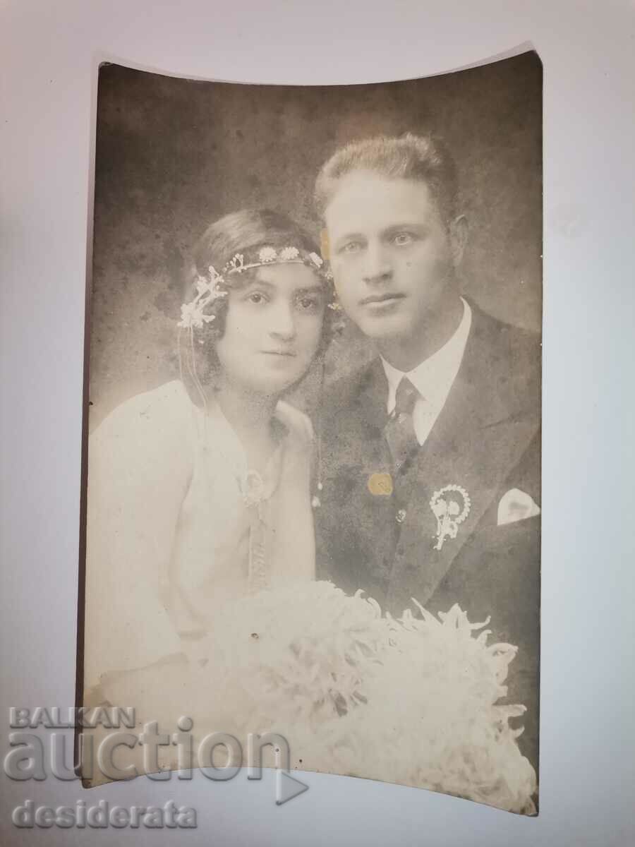 Fotografie veche de nuntă de la Nevrokop