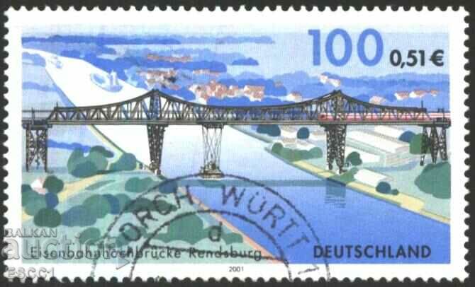 Σφραγισμένη σιδηροδρομική γέφυρα Rendsburg 2001 από τη Γερμανία