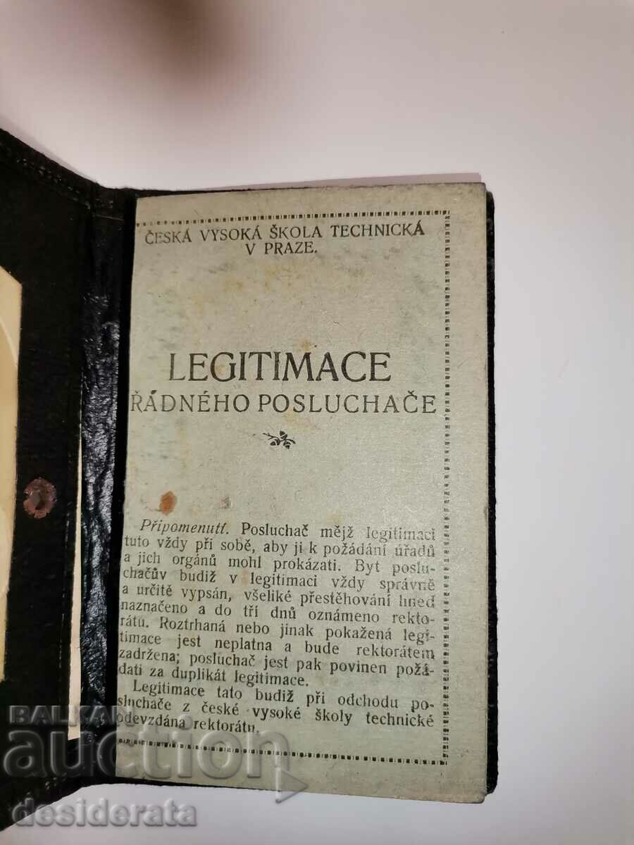 Auction Card for higher, technical institute, 1920 Auction Card for higher, technical institute, 1920