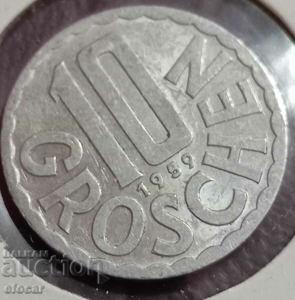 10 Groschen Austria 1959 10 Groschen Austria 1959