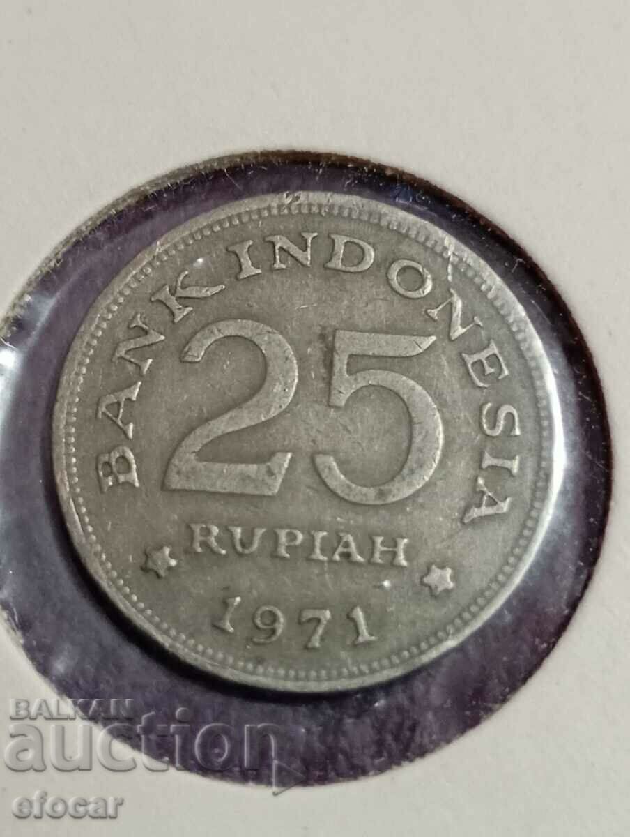 Аукцион 25 рупий Индонезия 1971